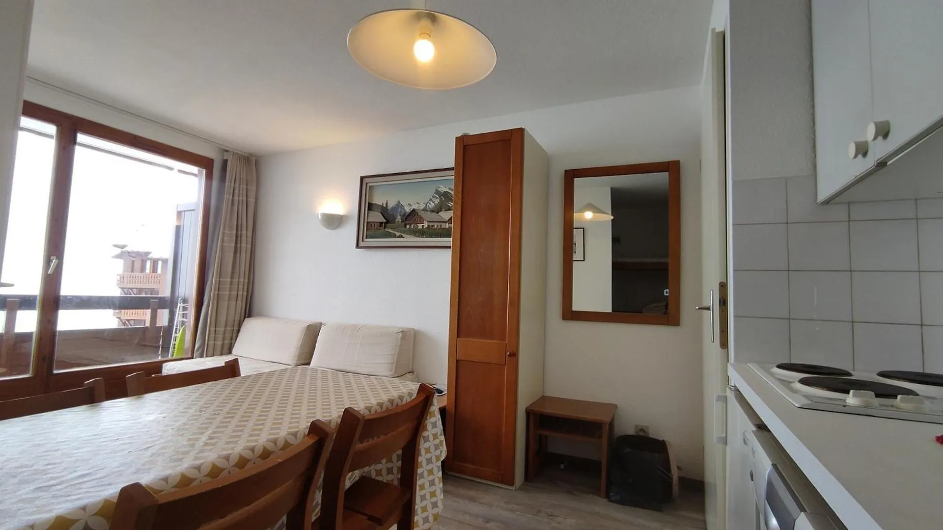 Apartment Studio Renove A La Plagne Soleil, Skis Aux Pieds, Balcon, Parking Gratuit - Fr-1-181-2686